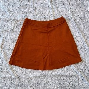 NWT American Apparel Orange A-Line Skirt